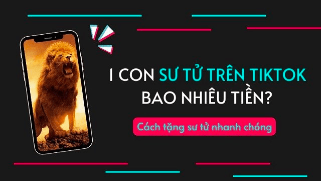 Bạn đã biết 1 con sư tử trên TikTok bao nhiêu tiền?