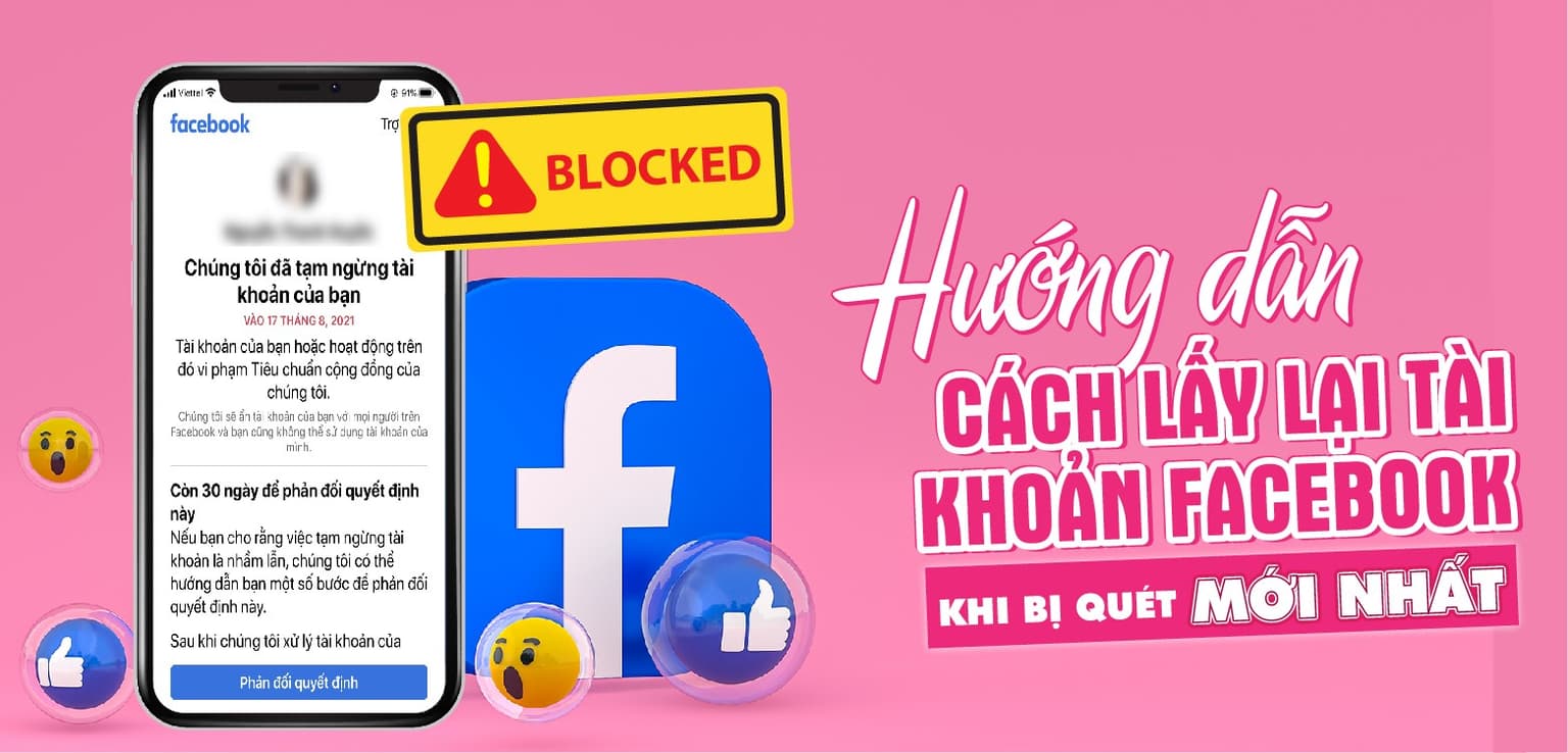 1001 cách lấy lại Facebook bị khóa tạm thời – vĩnh viễn